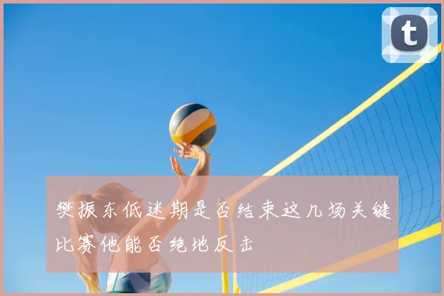樊振东低迷期是否结束这几场关键比赛他能否绝地反击